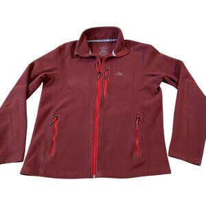 L.L. Bean Trail Fleece Men's Size Medium Rustic Red Full Zip 3-Season Wear